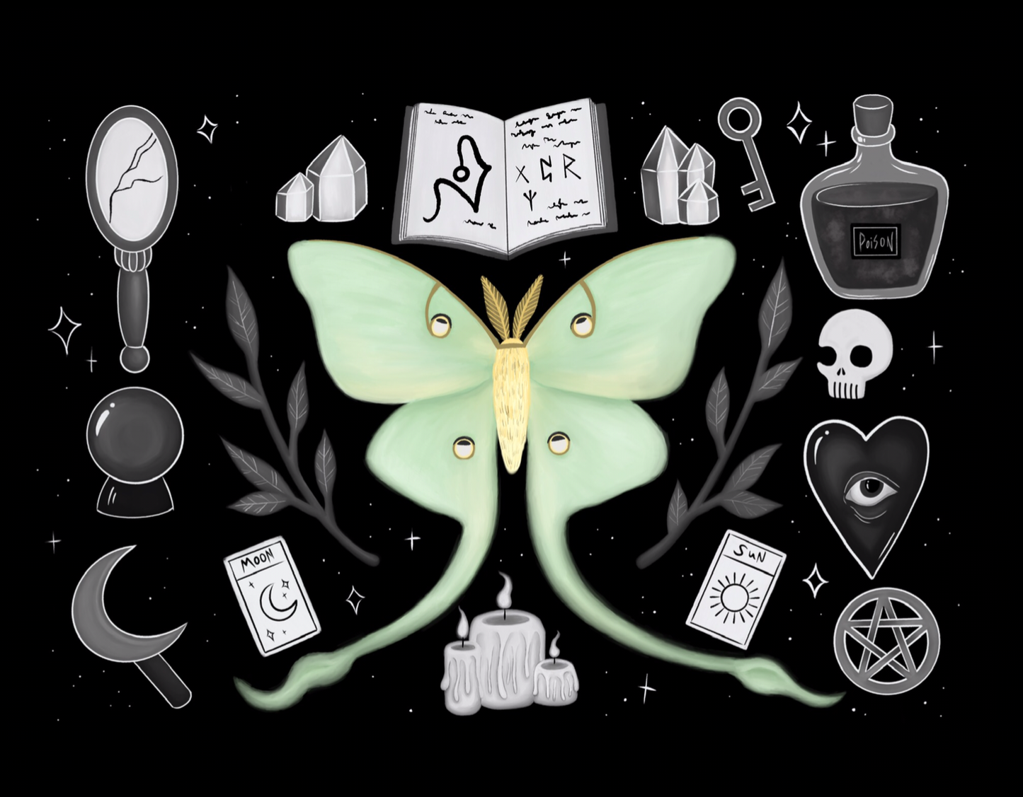 Luna Moth Prints