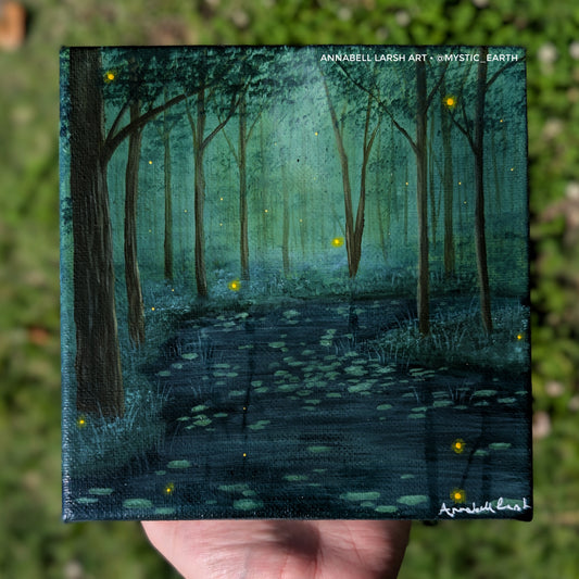 What are you Doing in my Swamp? 6"x6" Painting
