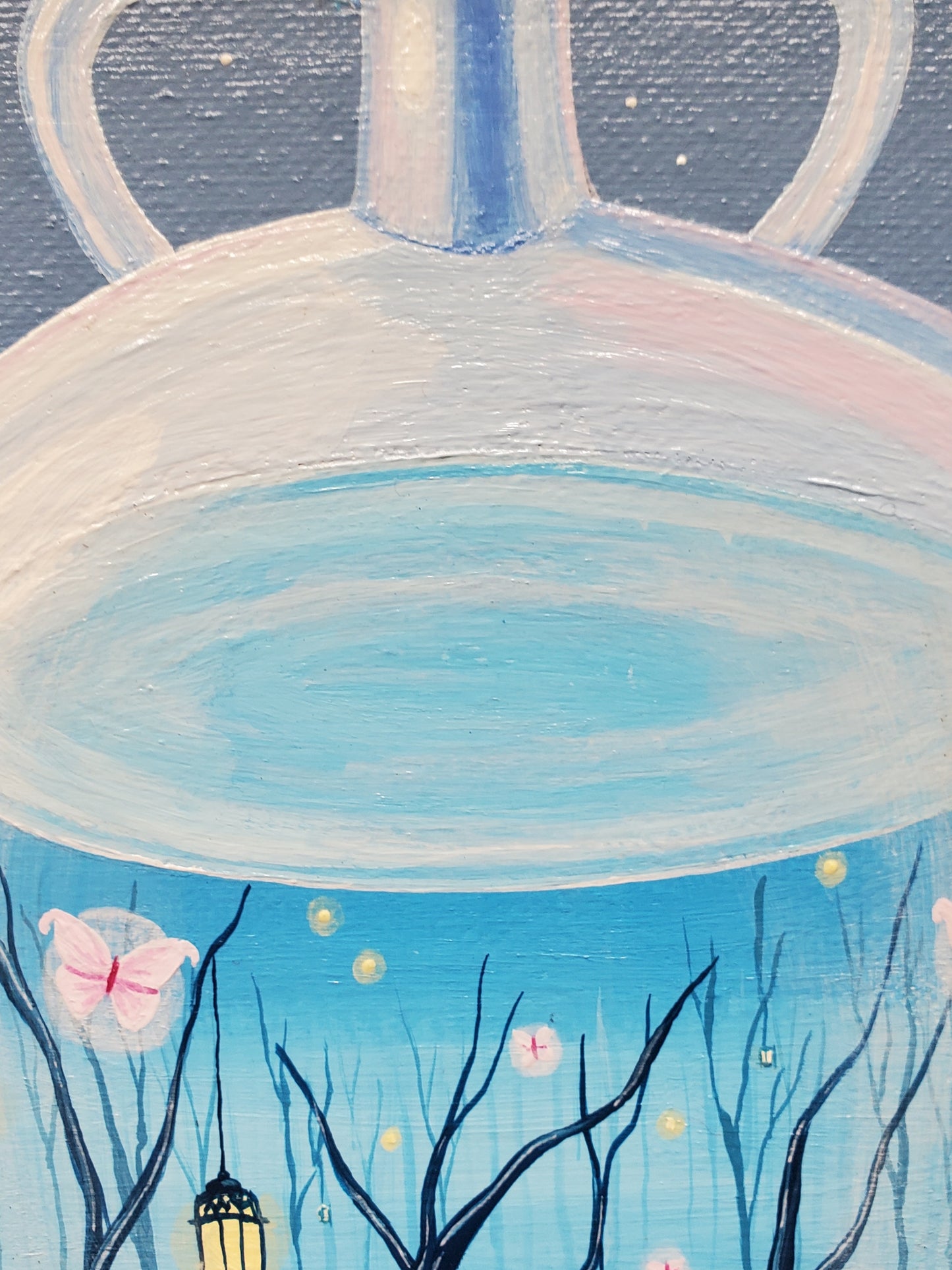 Blue Fairy Forest Potion Painting