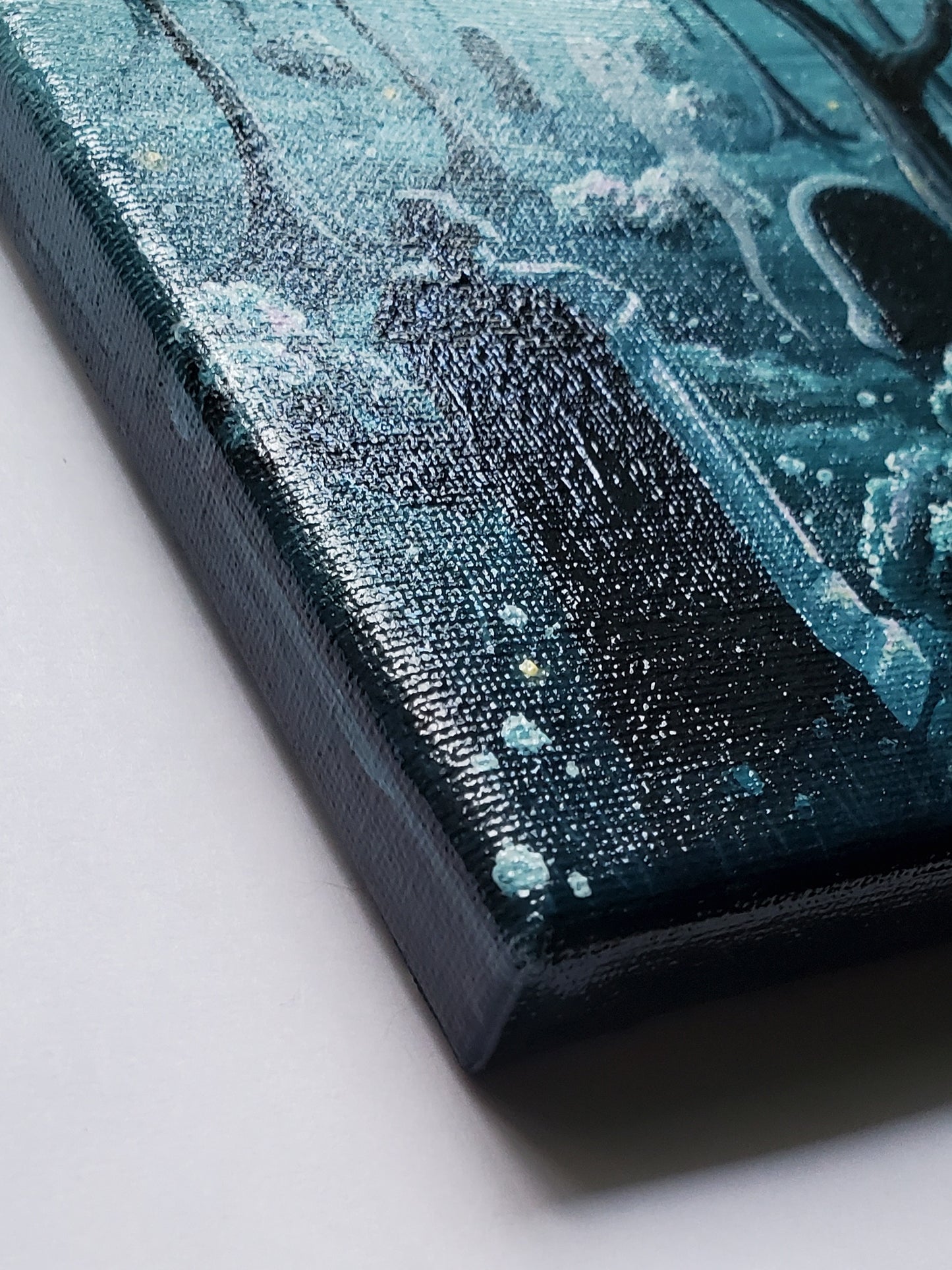 Ghost Cemetery Painting (Teal)