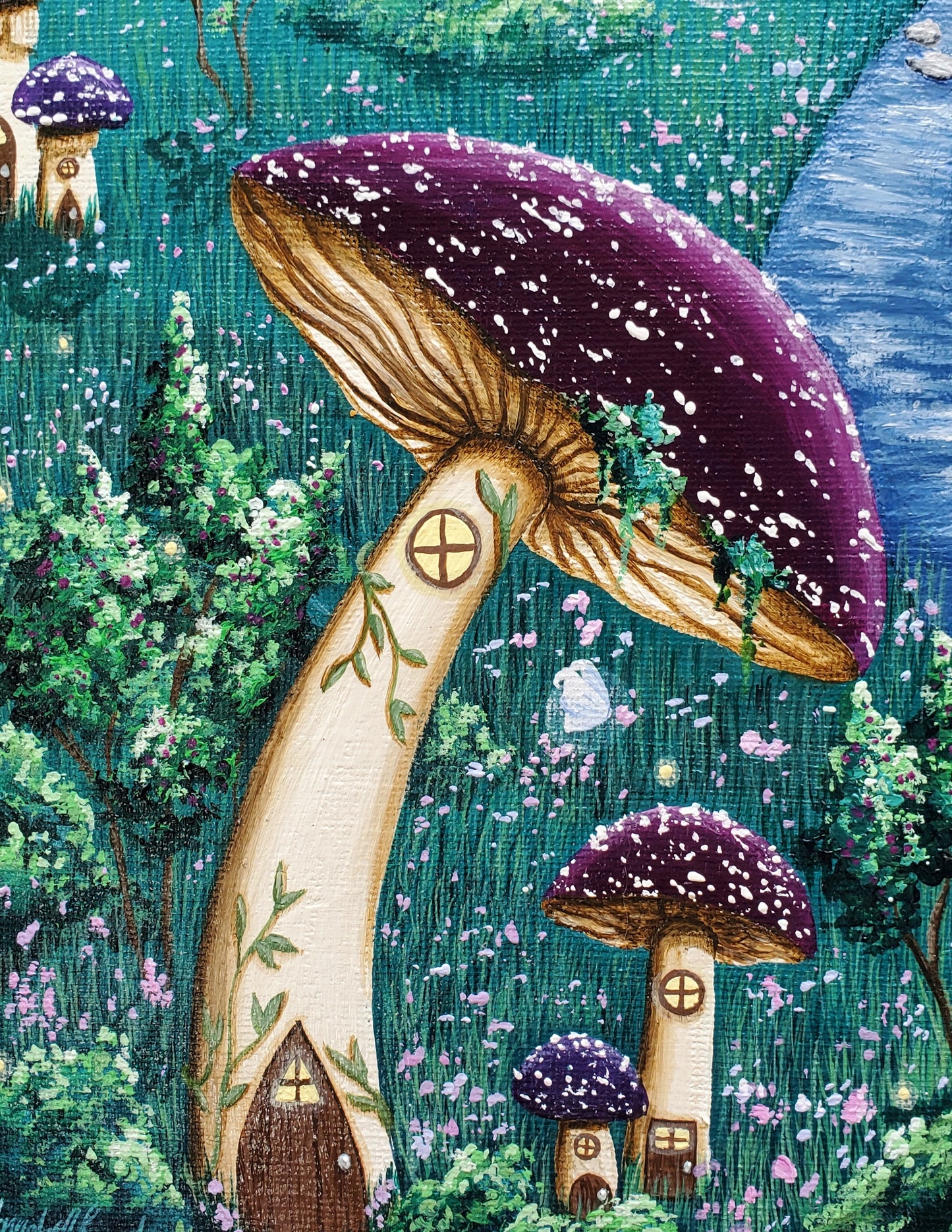 Fairy Village Painting (11"x14")