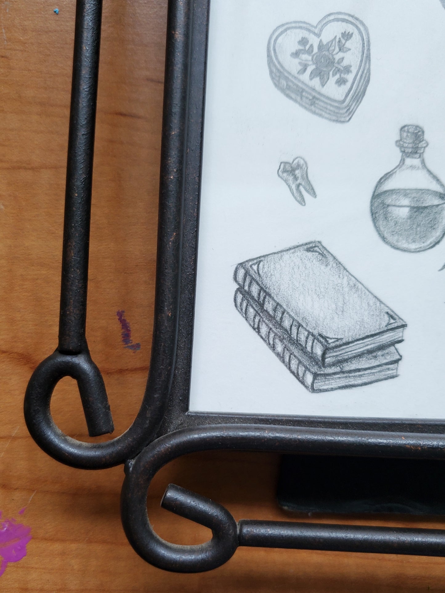 Vintage Treasures Drawing (Framed)