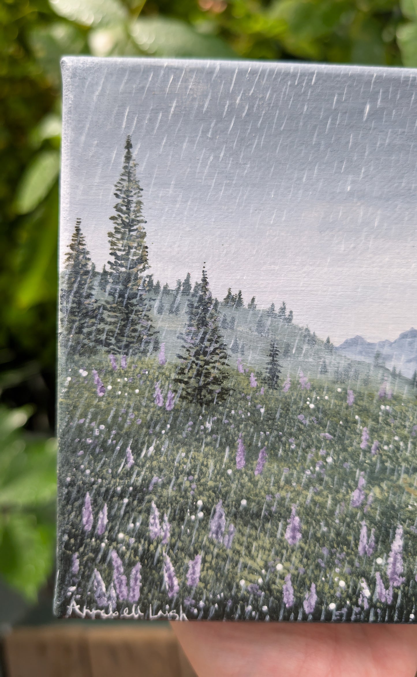 Wandering in the Rain Painting