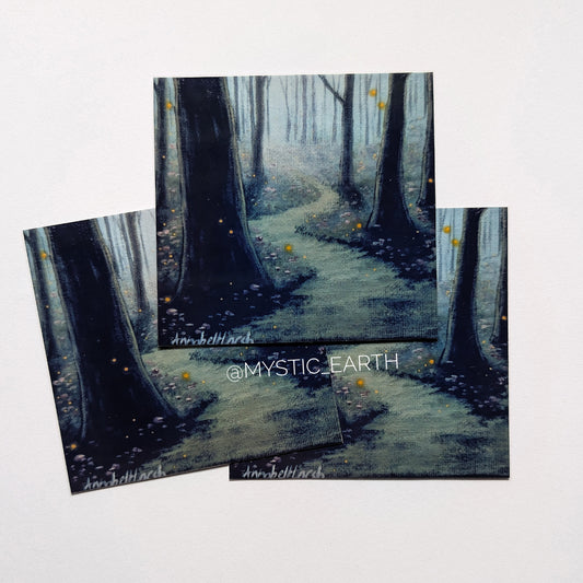 Foggy Forest Stickers 2.5"