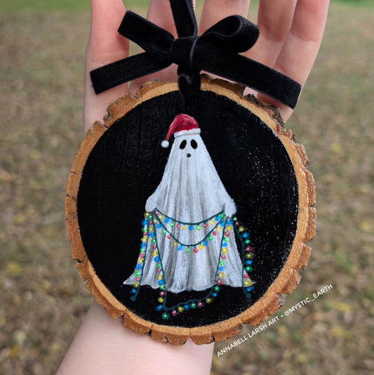 String Lights Tree Ornament or Wall Art Painting