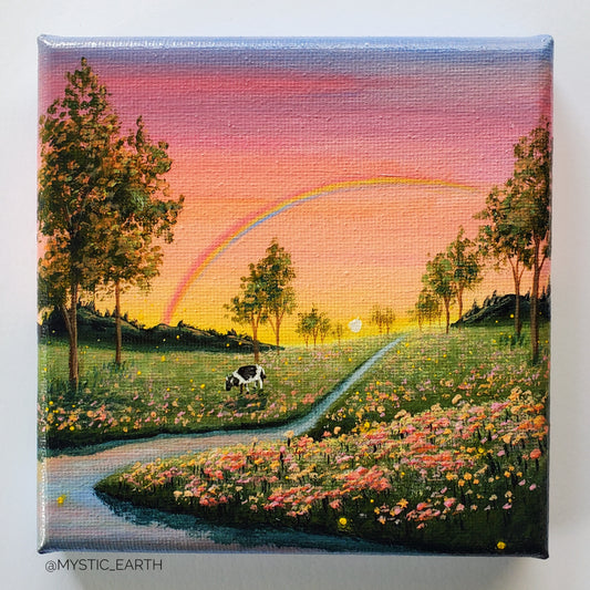 Wildflower Grazing Painting