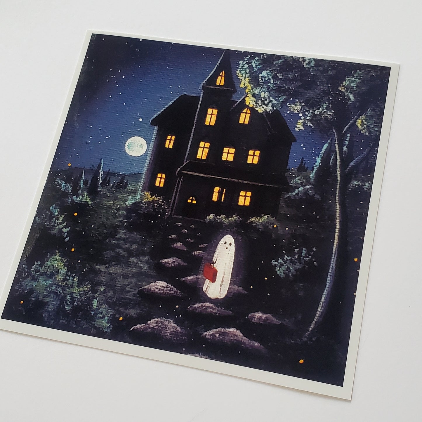 Ghost Mansion Prints 5" x 5"