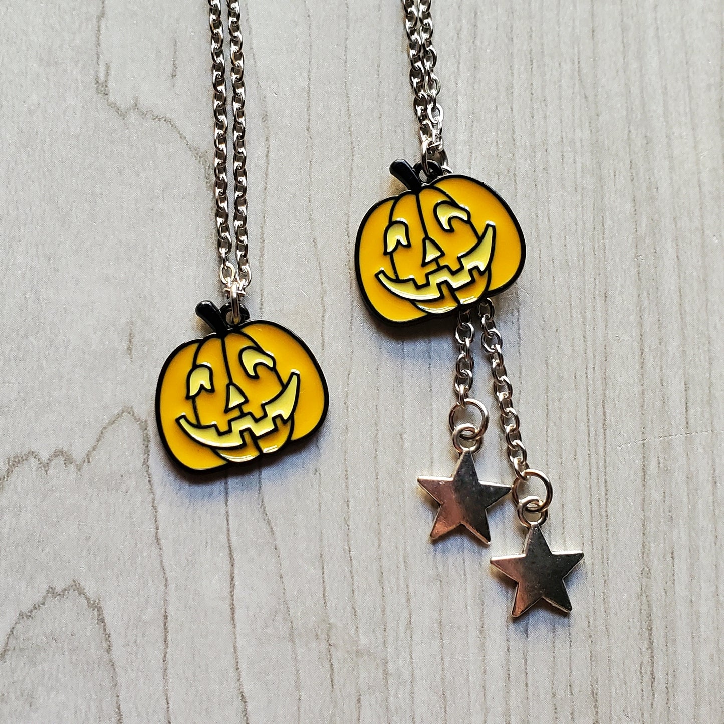 Classic Jackolantern Necklaces (Light Orange)