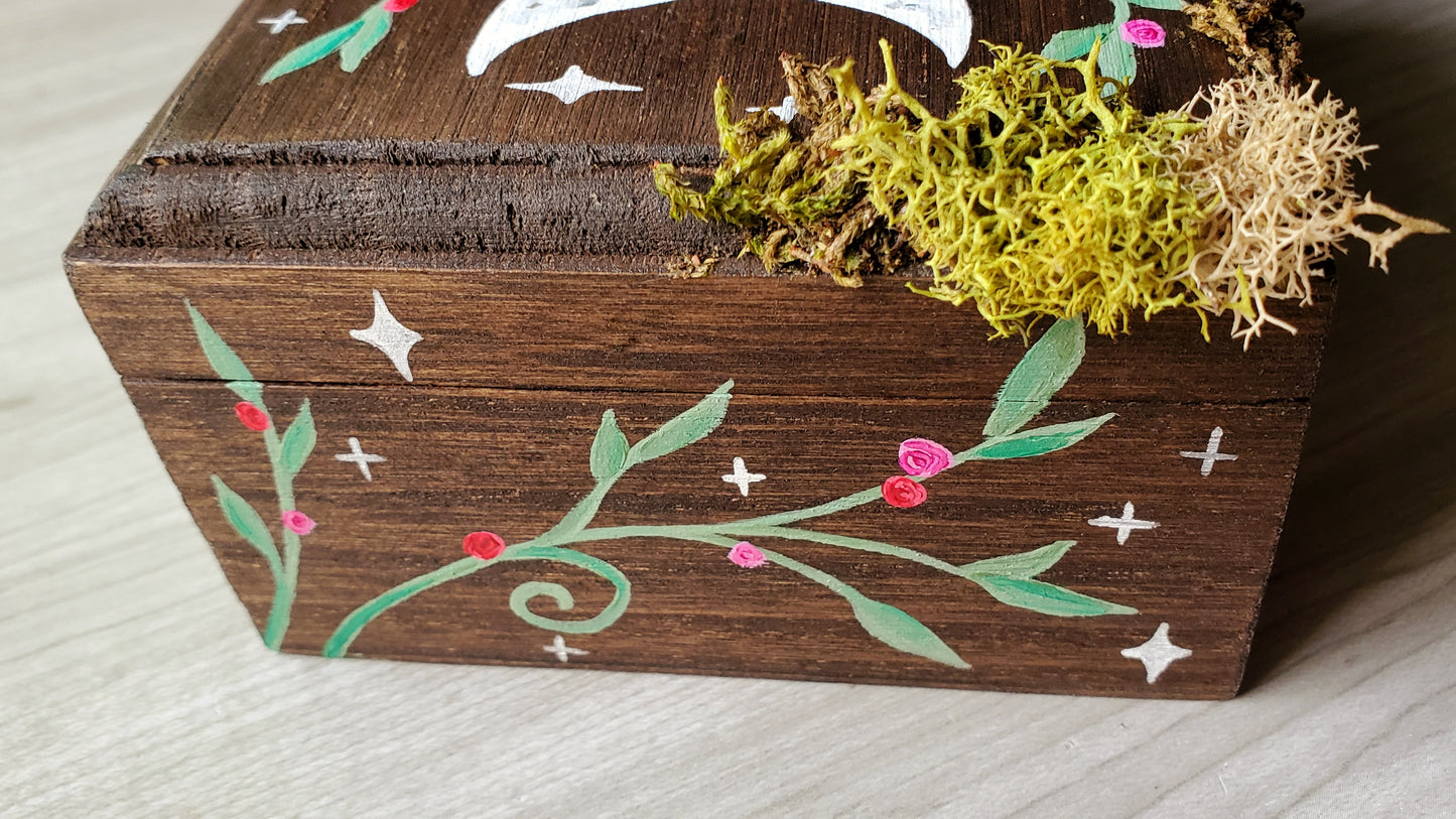 Moon Phase Hidden Gem Box (Brown)