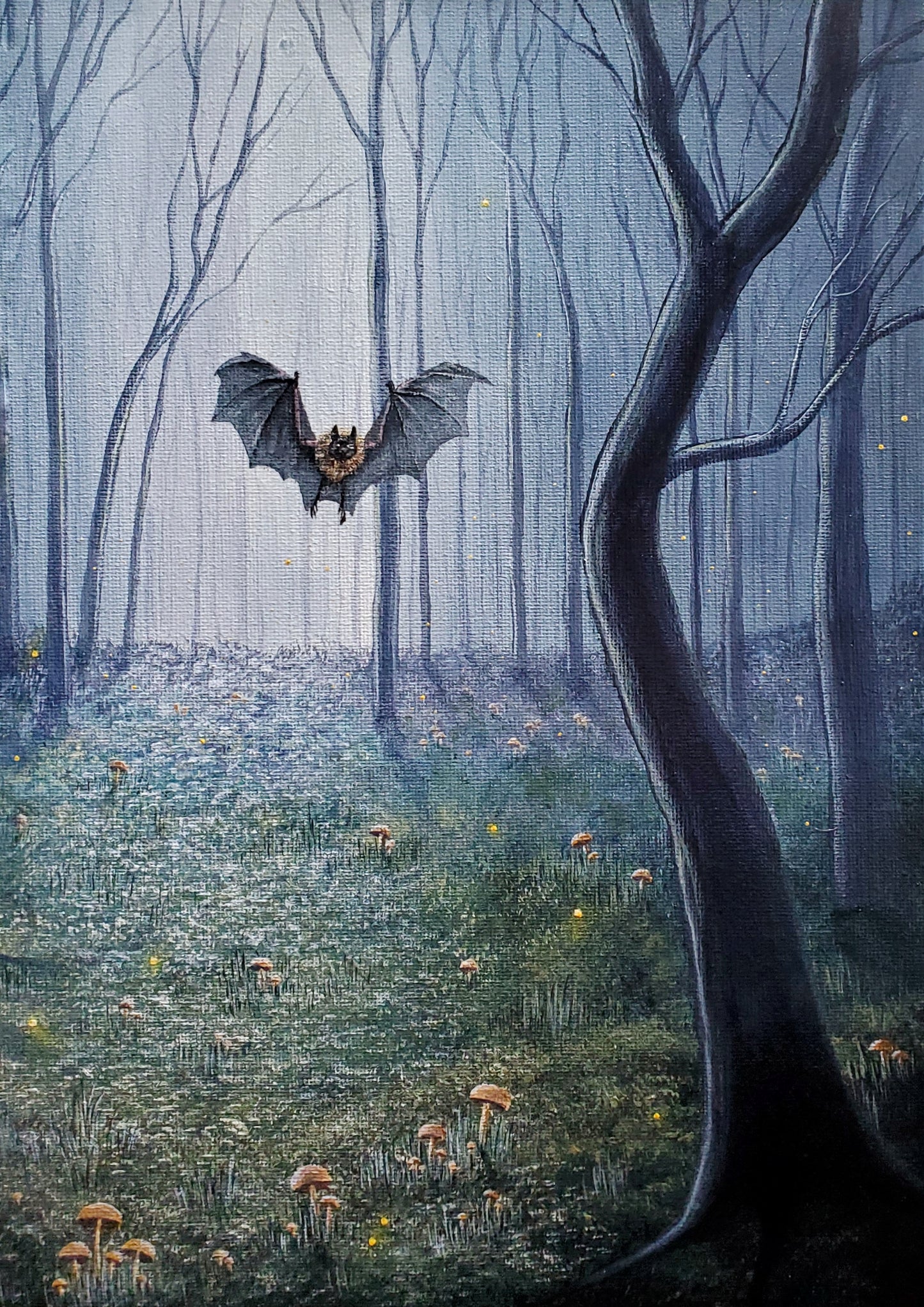 Twilight Forest Painting