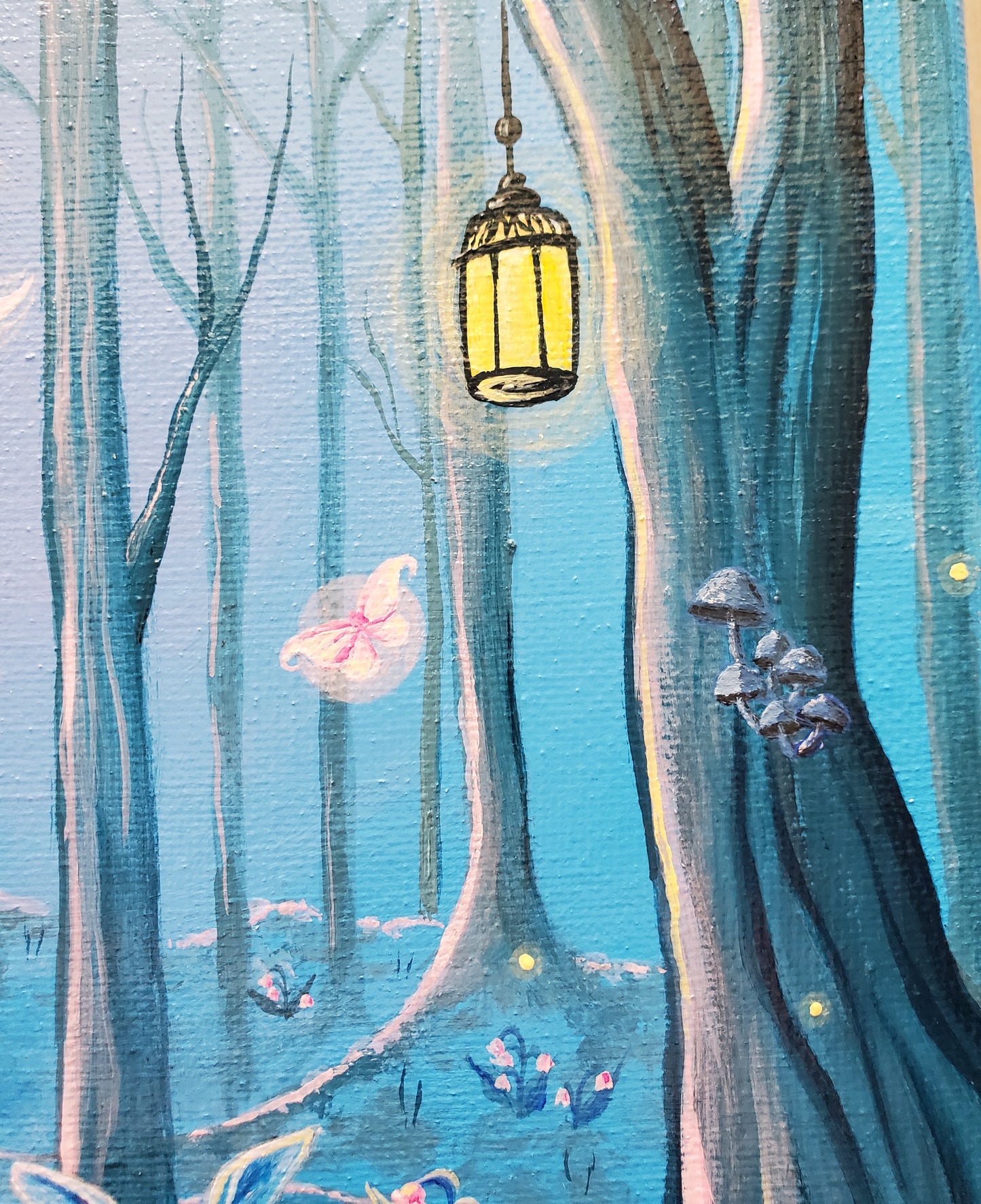 Deer Fairy Forest Painting