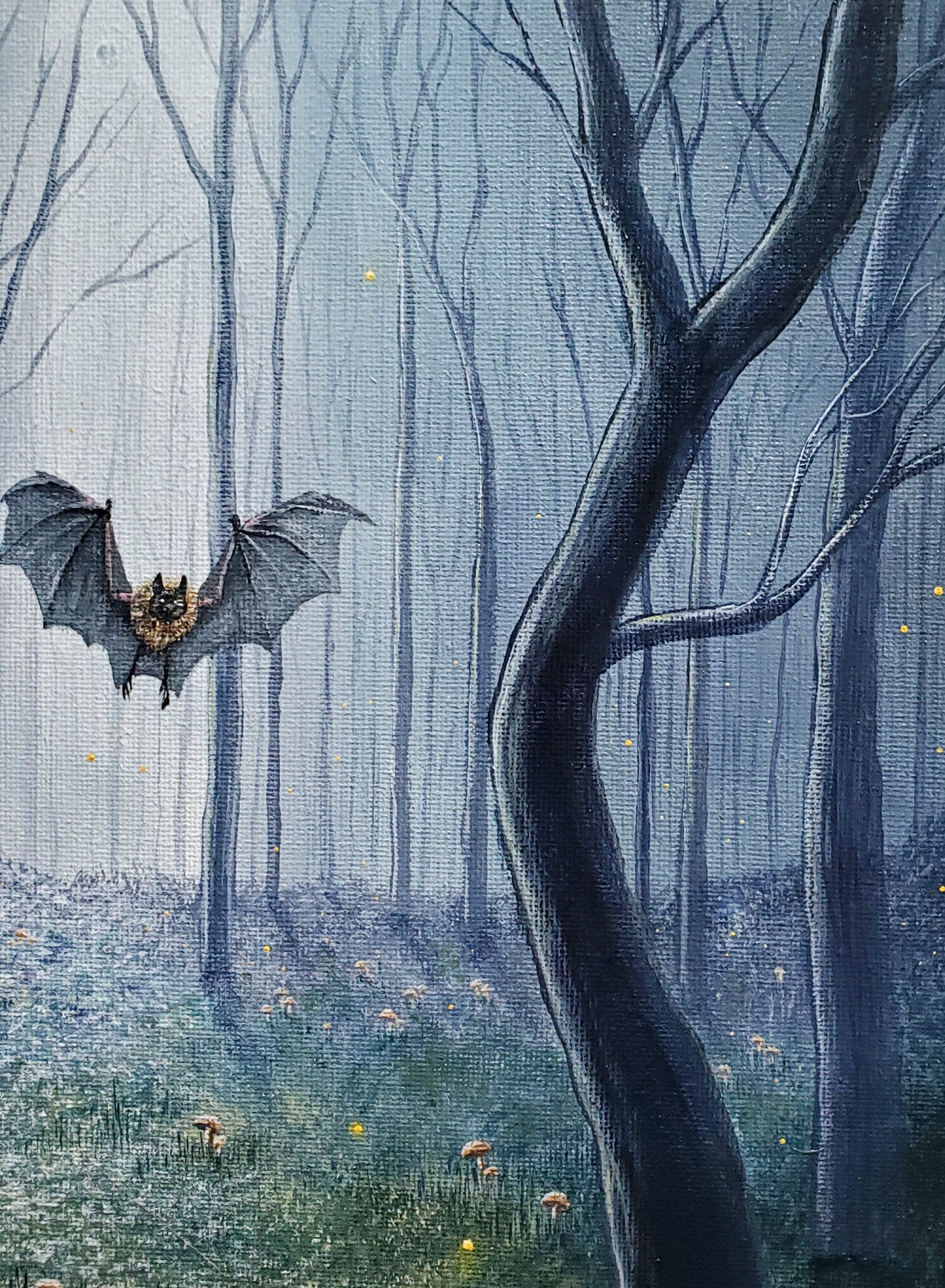 Twilight Forest Painting