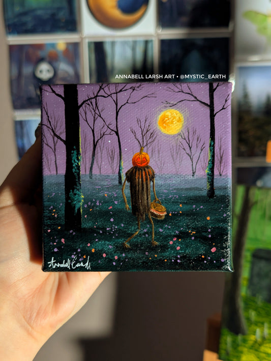 Scarecrow Picnic 4" Painting 58/50
