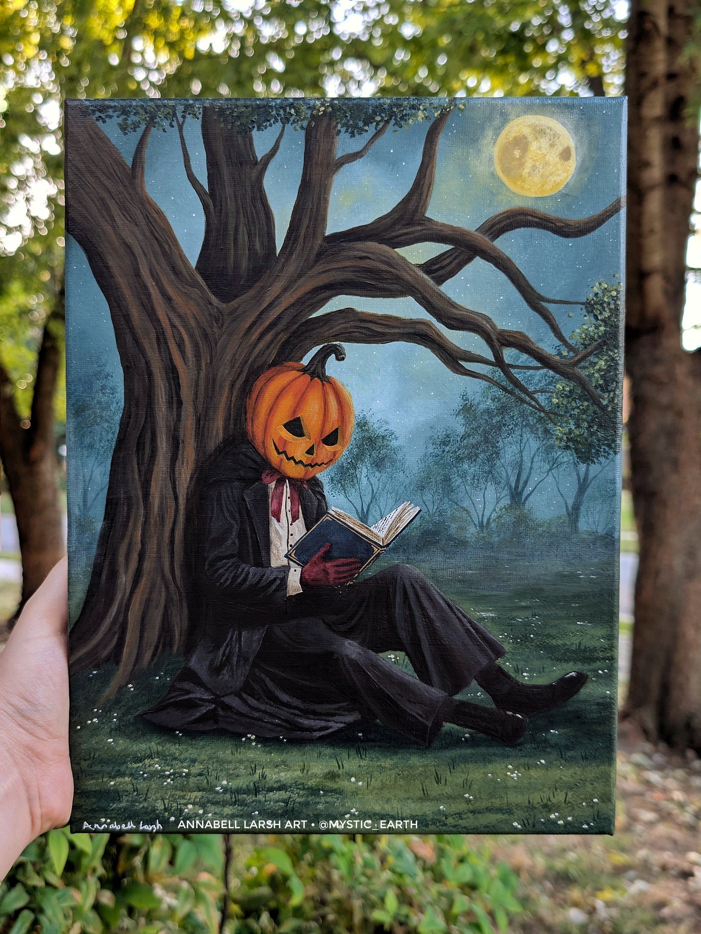 The Headless Horseman 9"x12" Painting