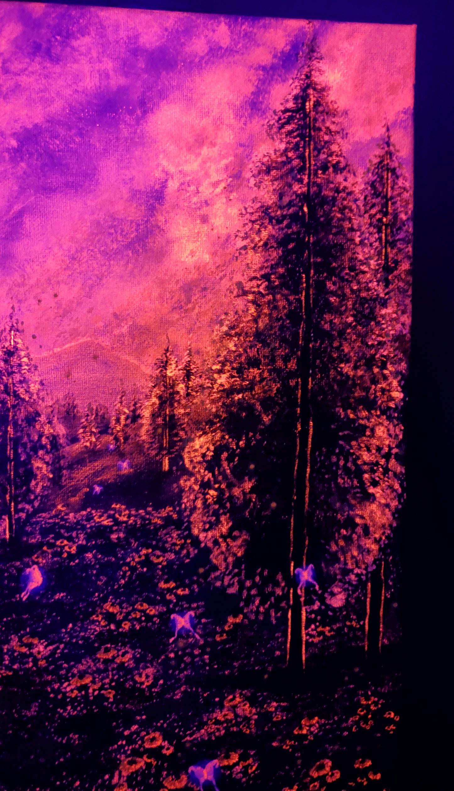 Fairy Forest Painting (Blacklight Reactive)