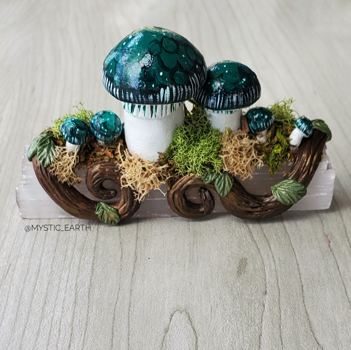 Crystal Fairy Log Sculptures