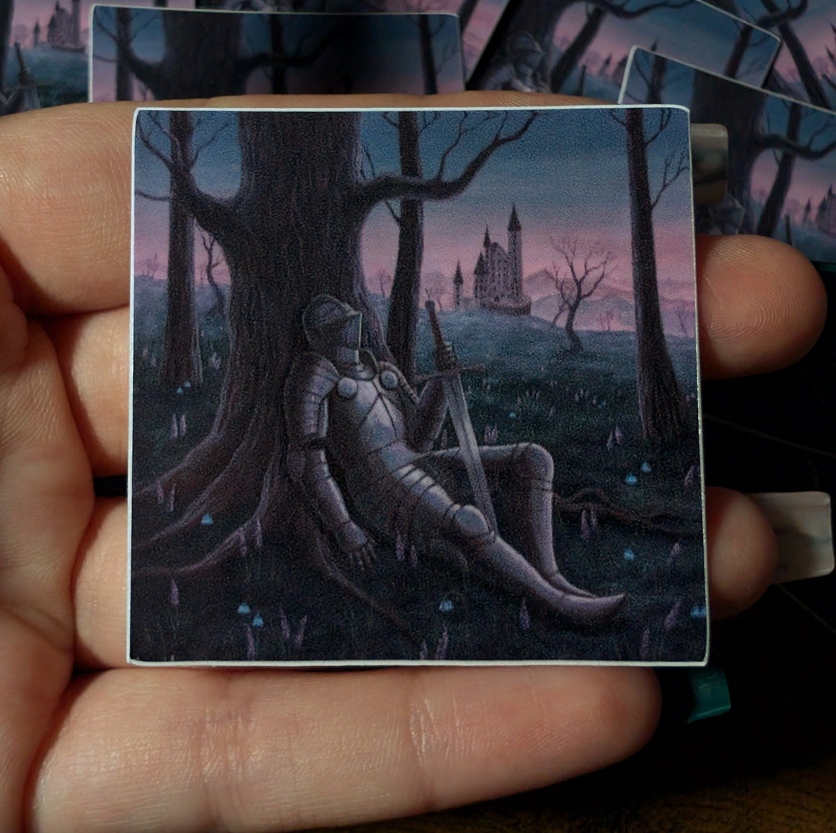 Pack of 25: 2" Fairytale Fantasy Knight Stickers