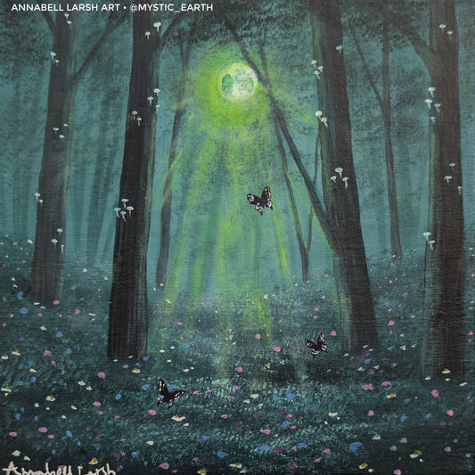 Moonlit Swallowtail 5"x5" Prints