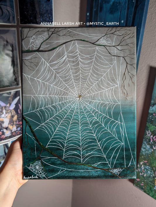 Mildred's Web 9" x 12" Painting