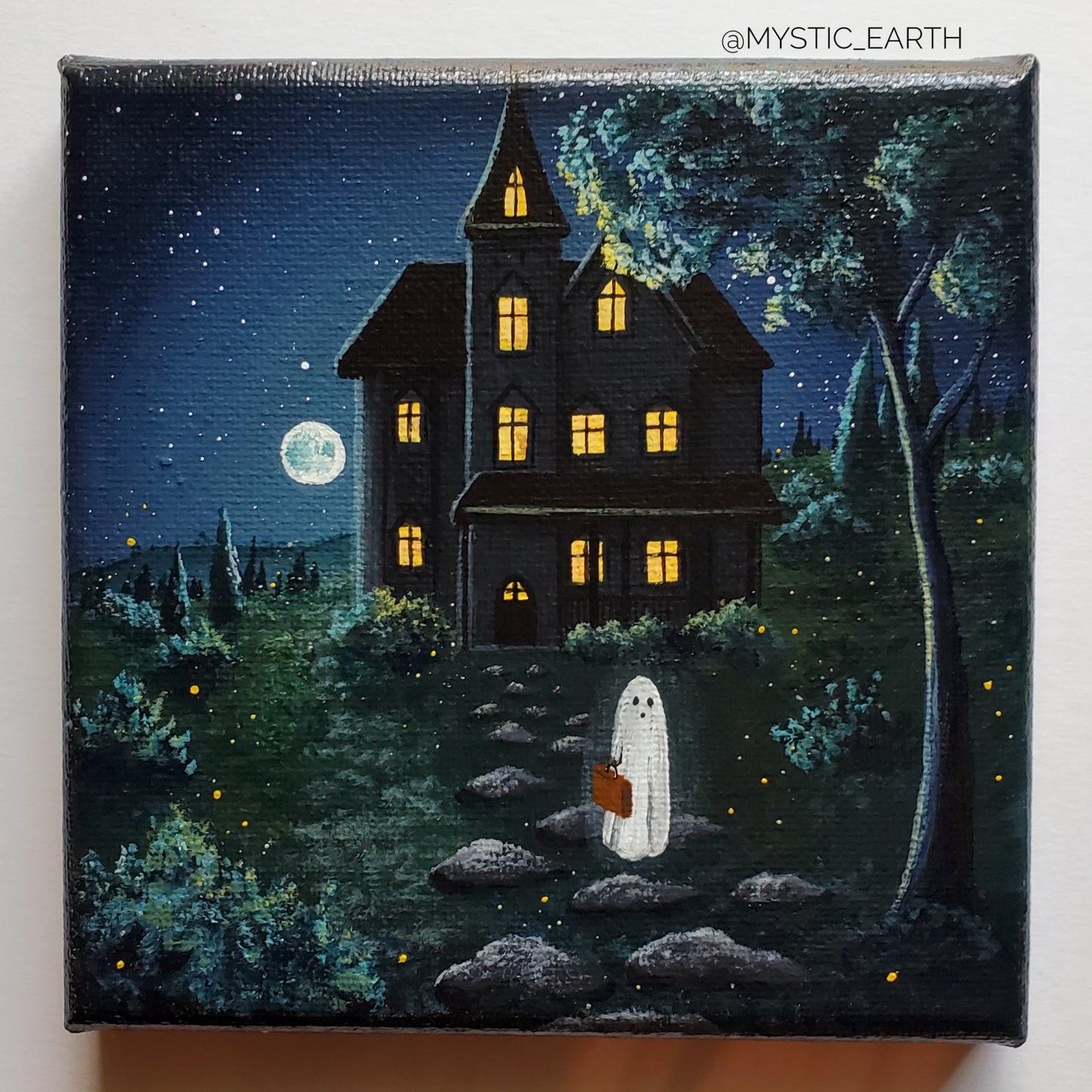Ghost Mansion Painting