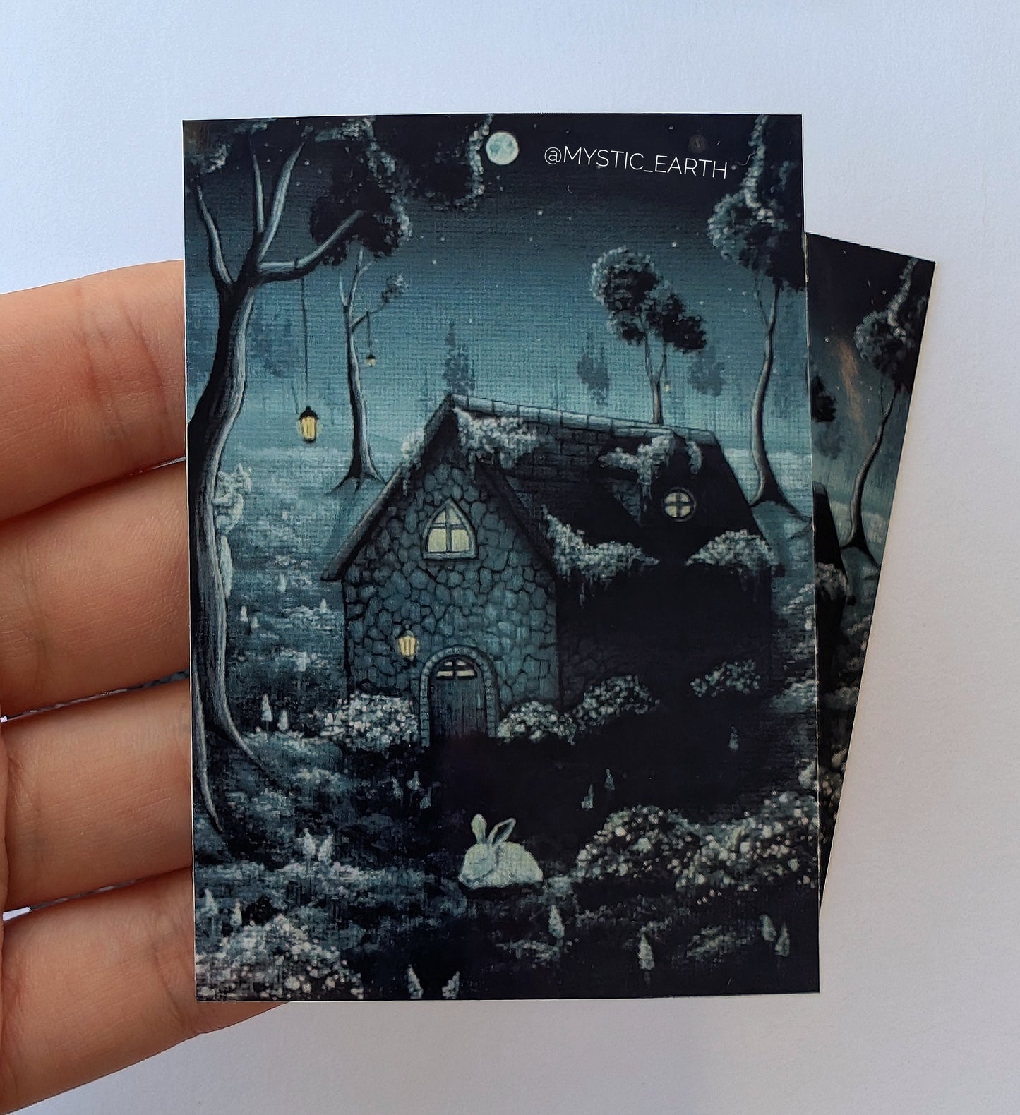 Cottage in the Woods Stickers 3"x2"