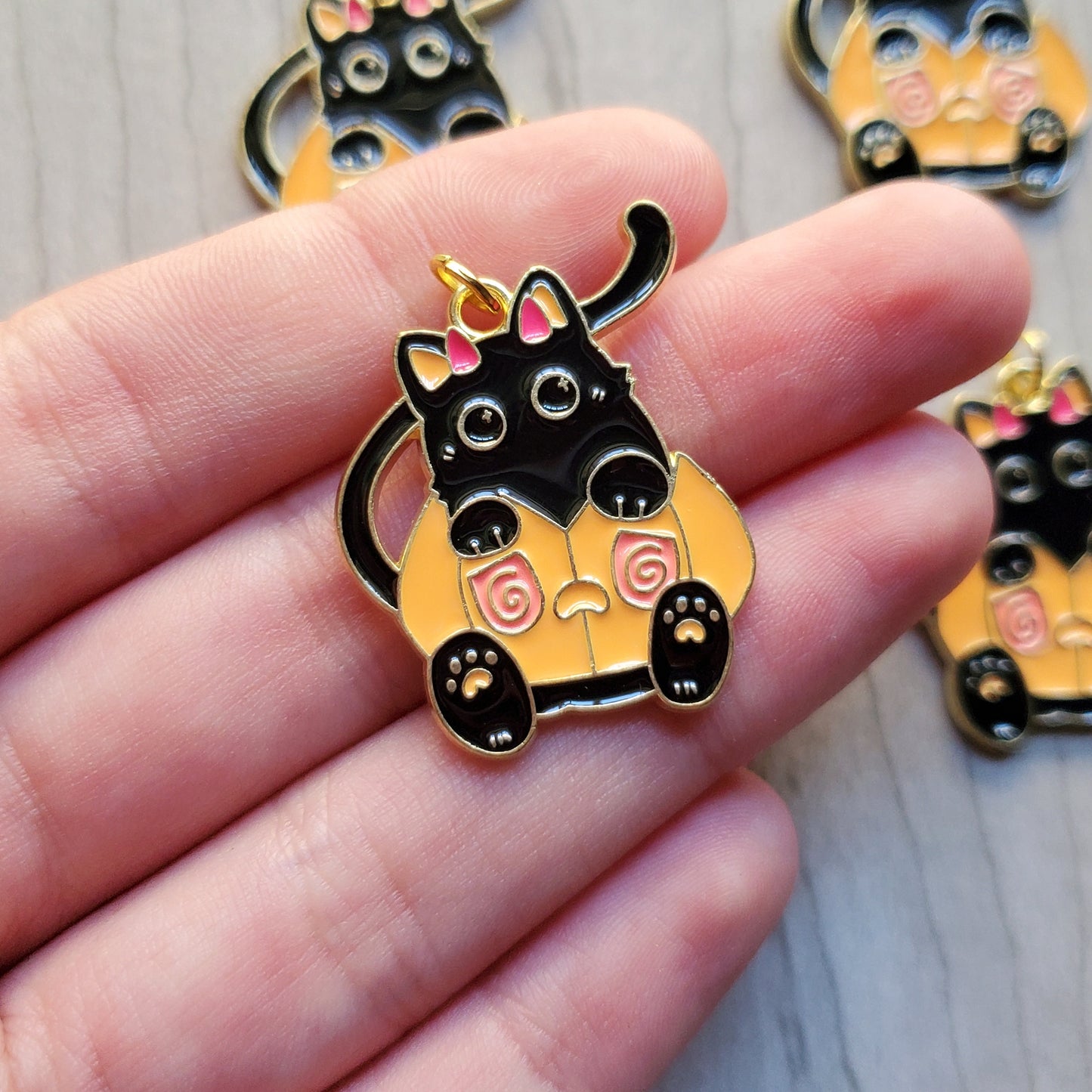 Pumpkin Kitty Necklaces