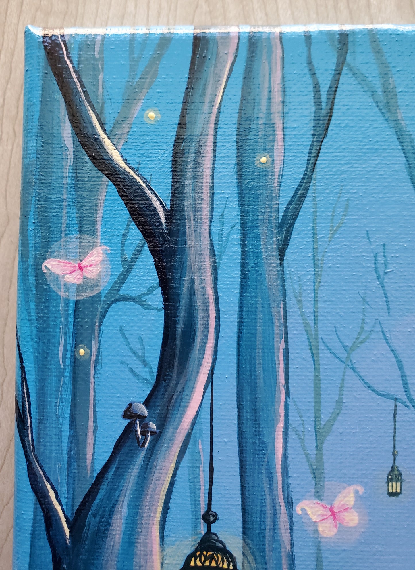 Deer Fairy Forest Painting