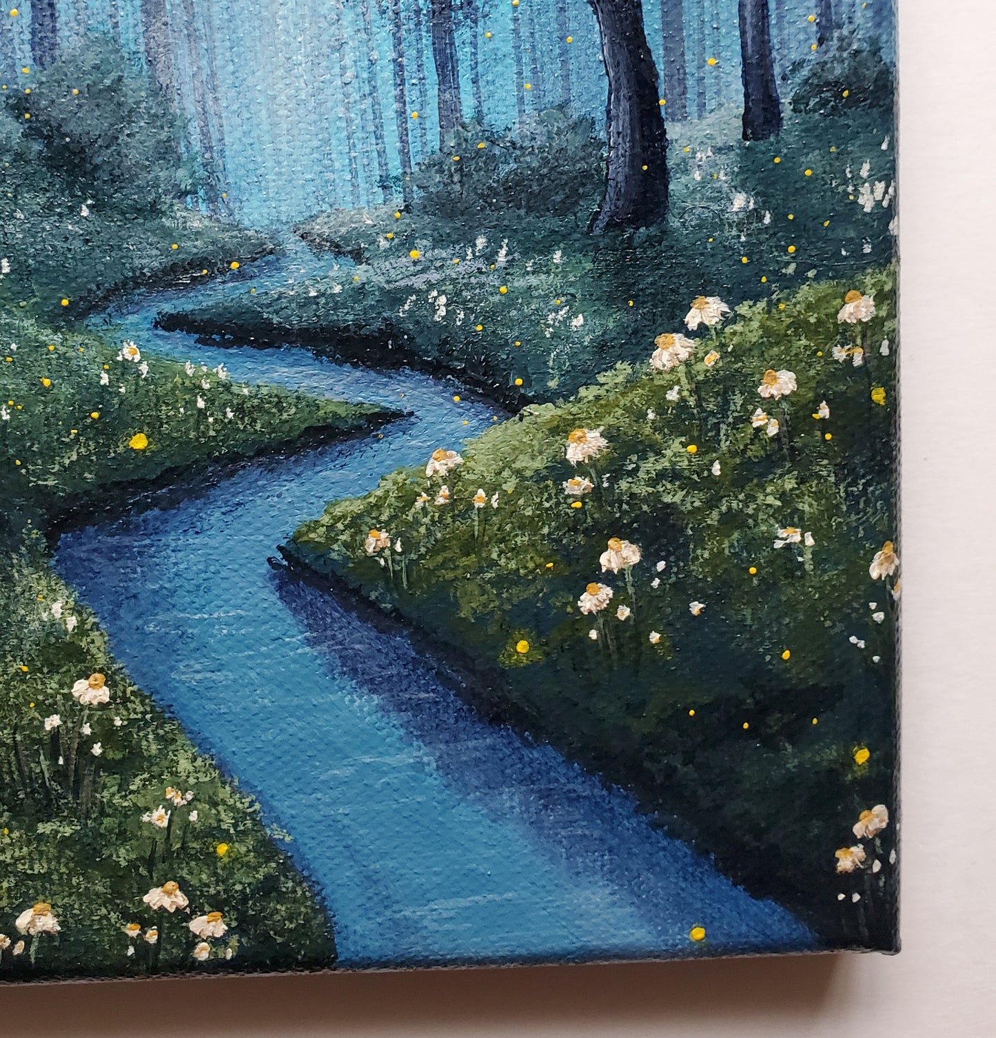 Foggy Forest Painting