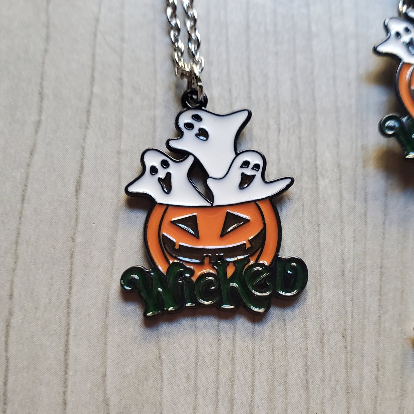 "Wicked" - Ghostie Pumpkin Necklaces
