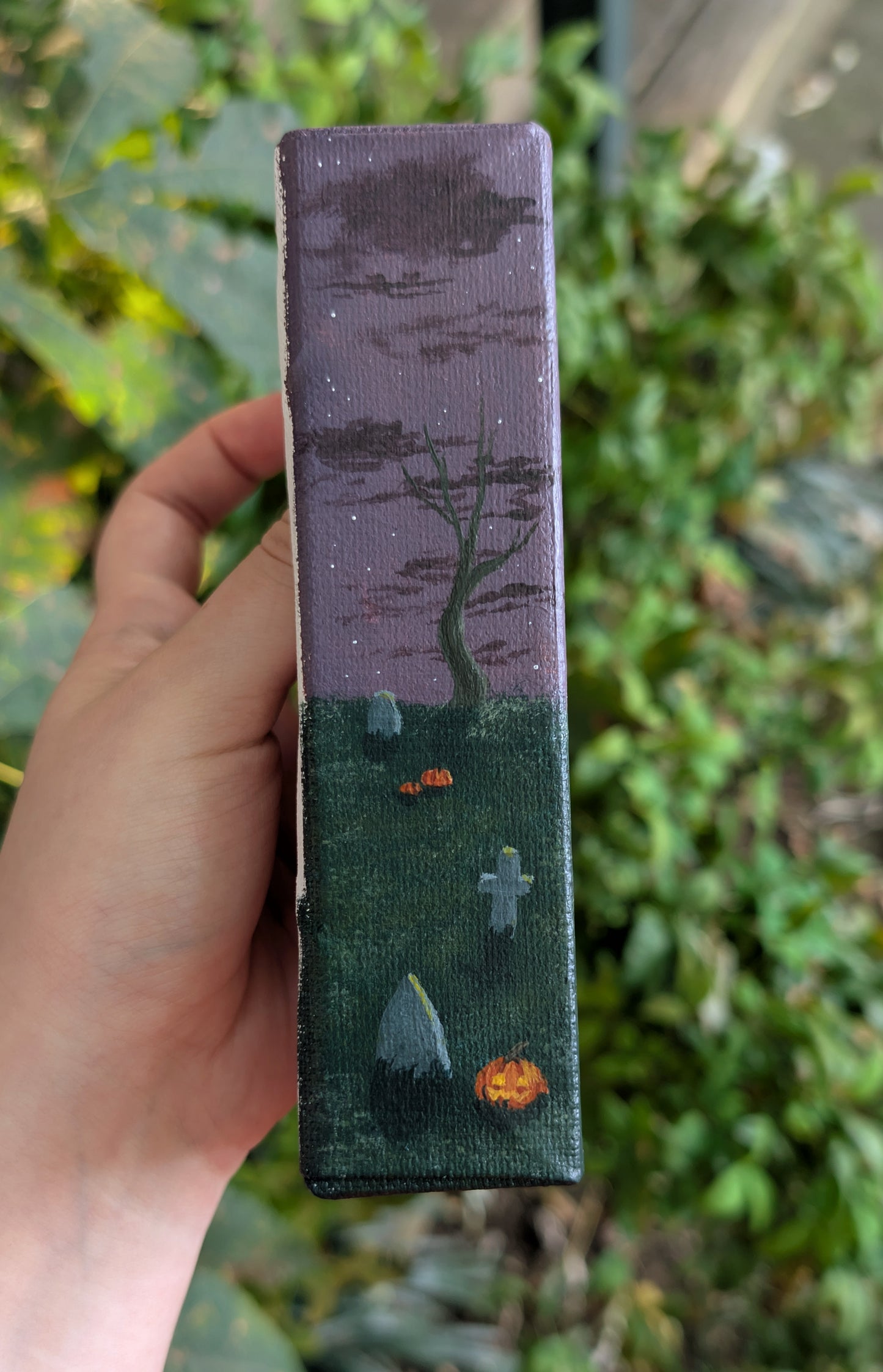 Halloween Haunting 6"x6" Painting