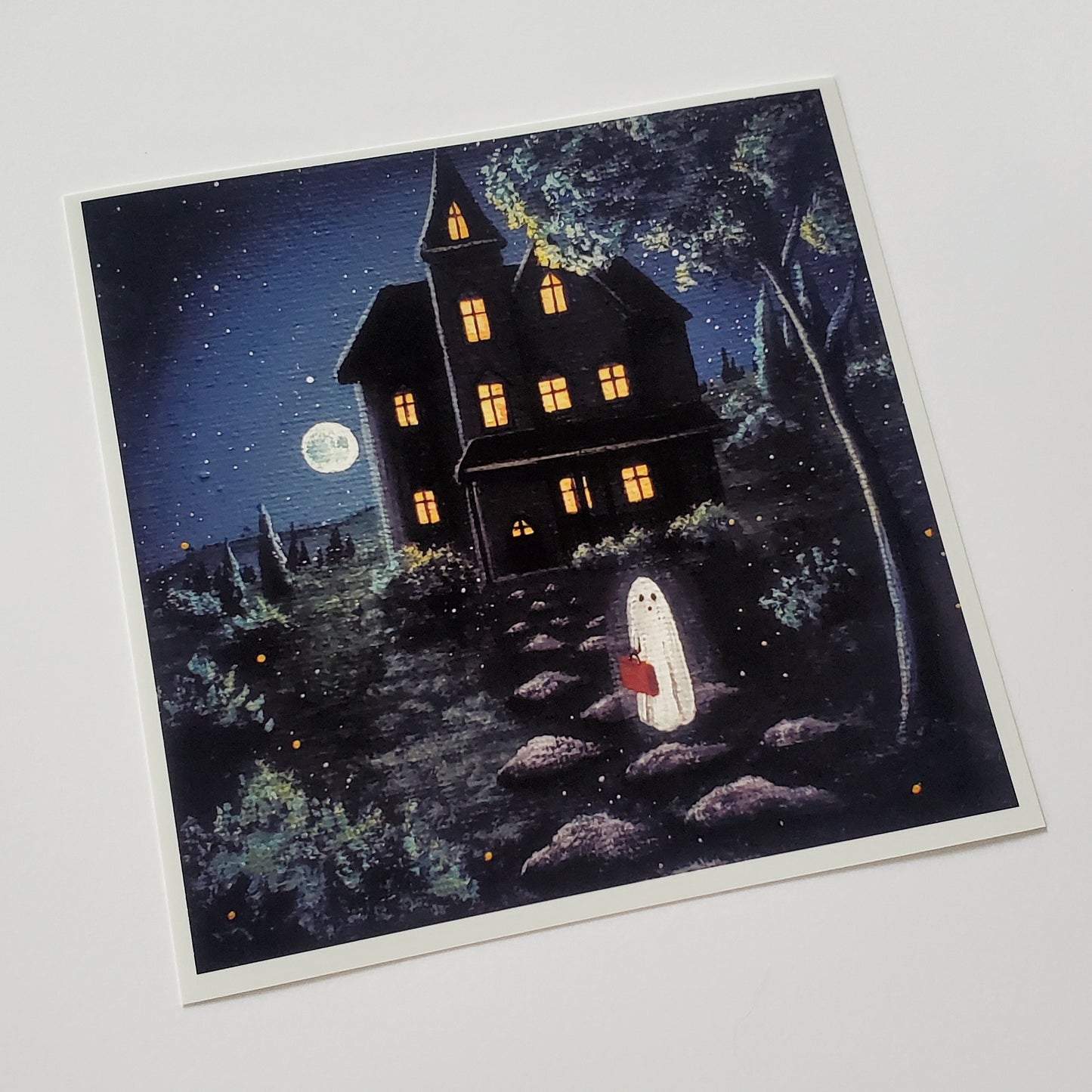 Ghost Mansion Prints 5" x 5"