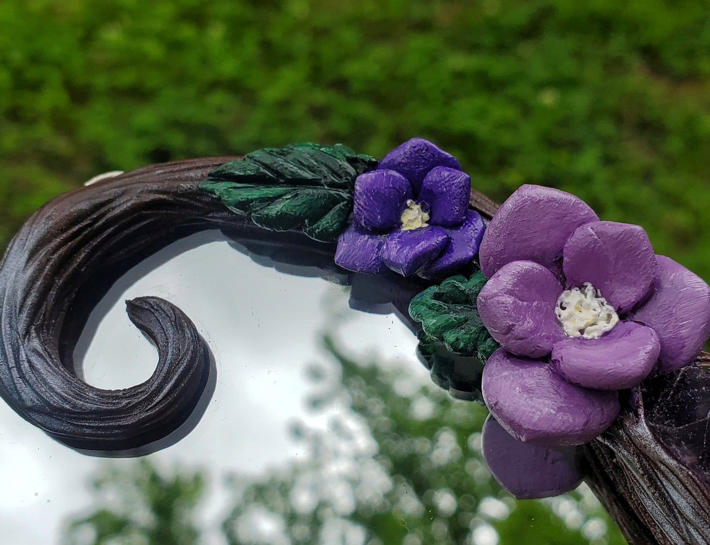 Amethyst Purple Magnolia Mirror