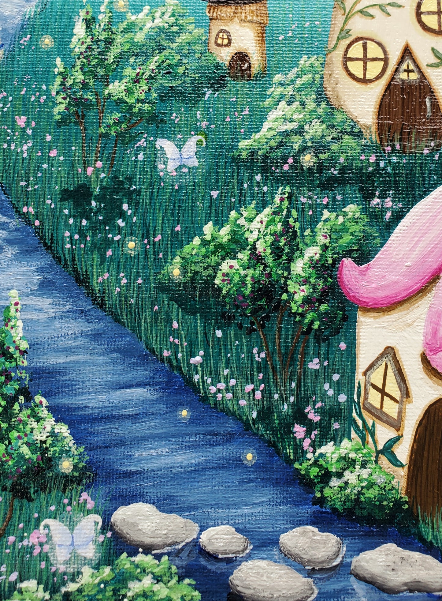 Fairy Village Painting (11"x14")