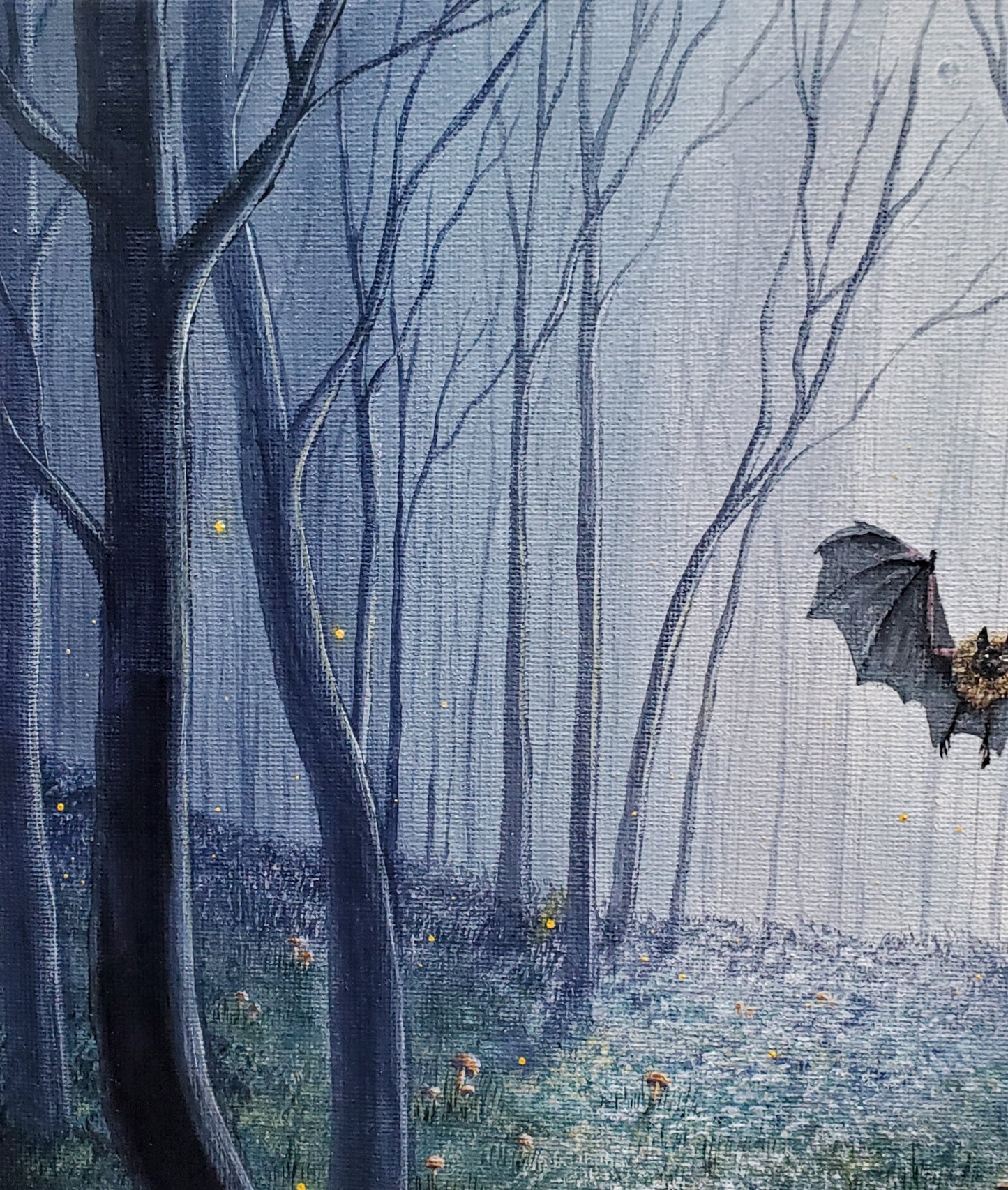 Twilight Forest Painting