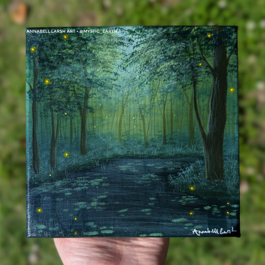 Get out of my Swamp 6"x6" Painting