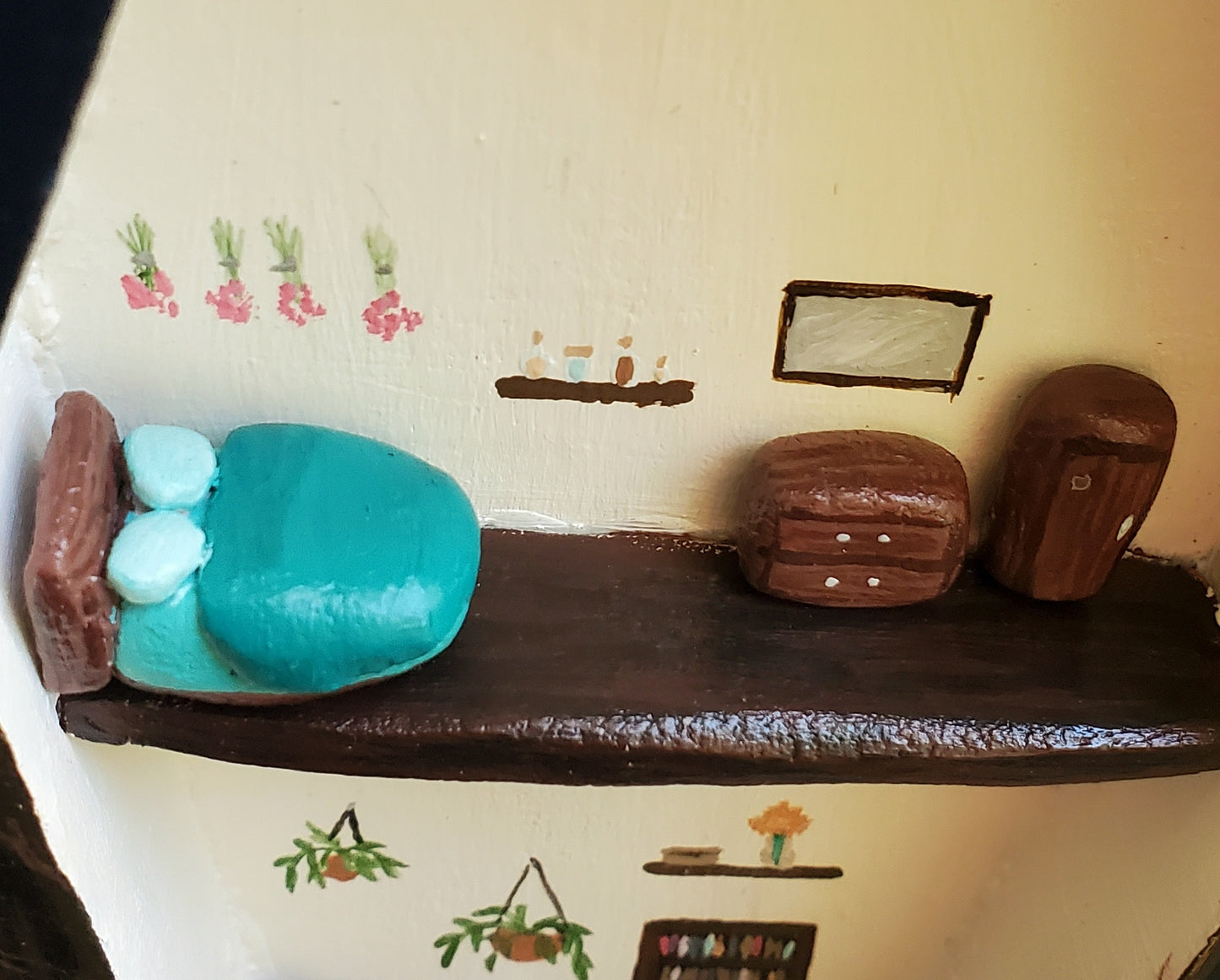 Fairy Cottage Coffin Dollhouse Sculpture