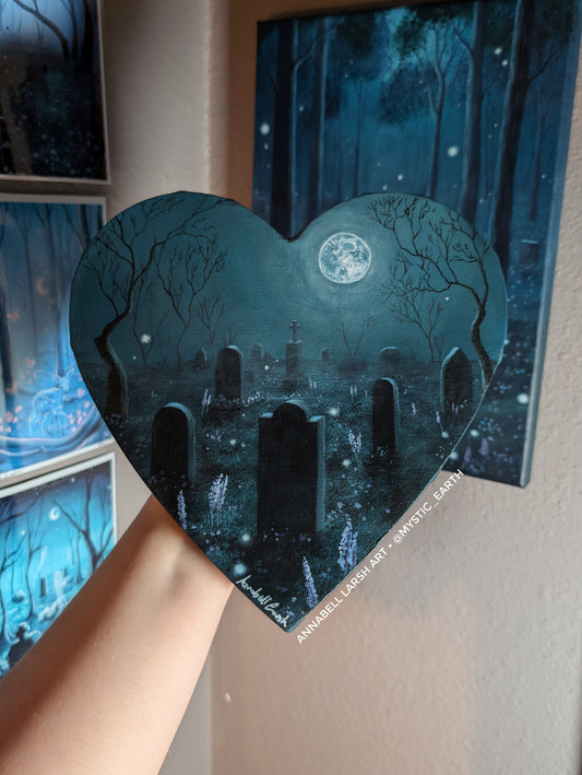 Darkwood Cemetery 8" Painting