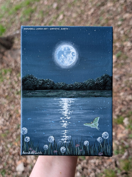 Glimmering 5"x7" Painting