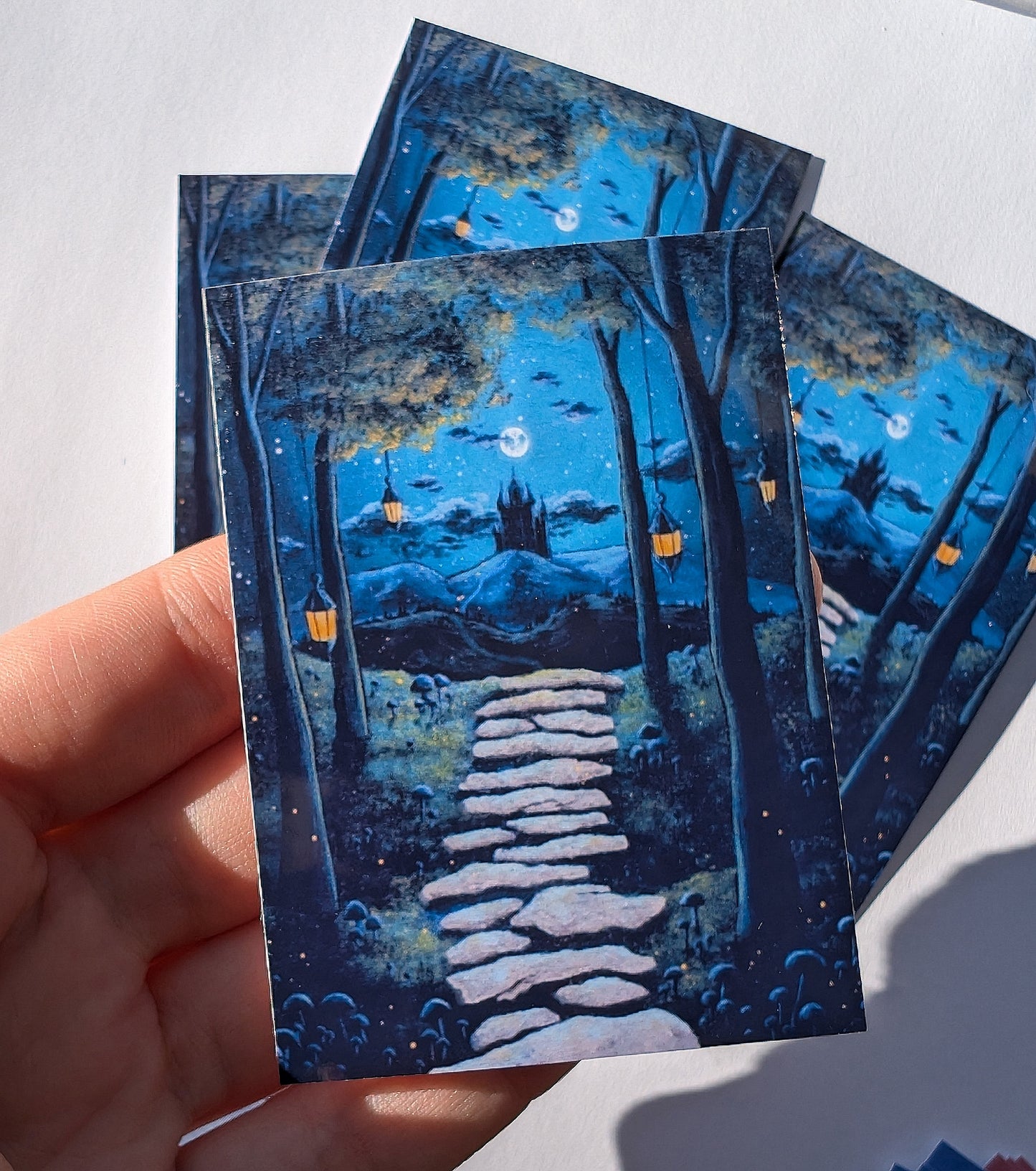 Castle in the Woods Stickers 3"x2"