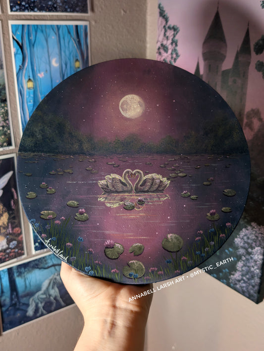 The Swans 9" Painting