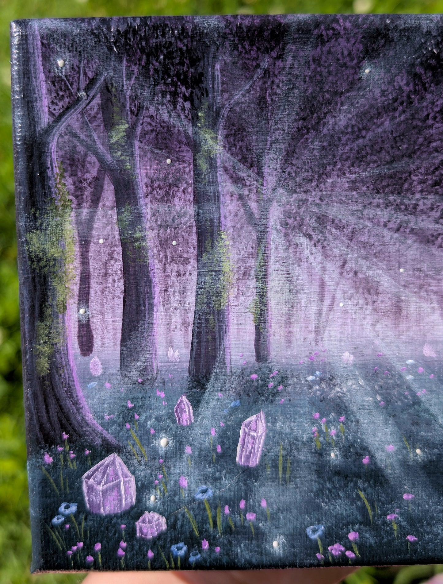Amethyst Forest 5"x7" Painting (#2)