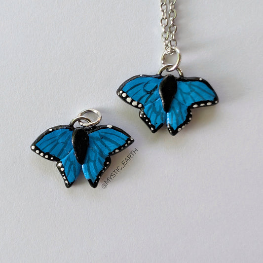 Blue Morpho Butterfly Necklaces
