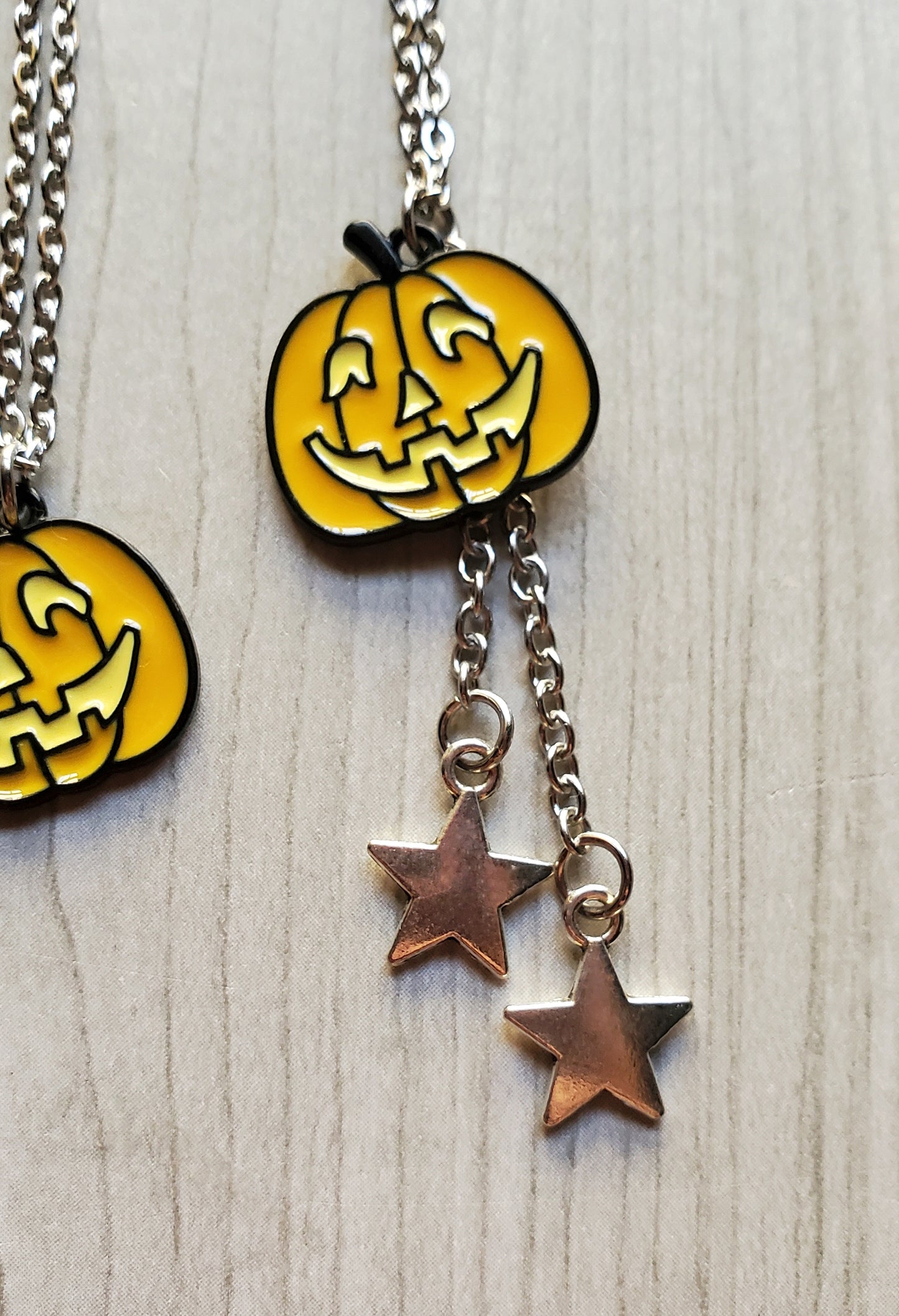 Classic Jackolantern Necklaces (Light Orange)
