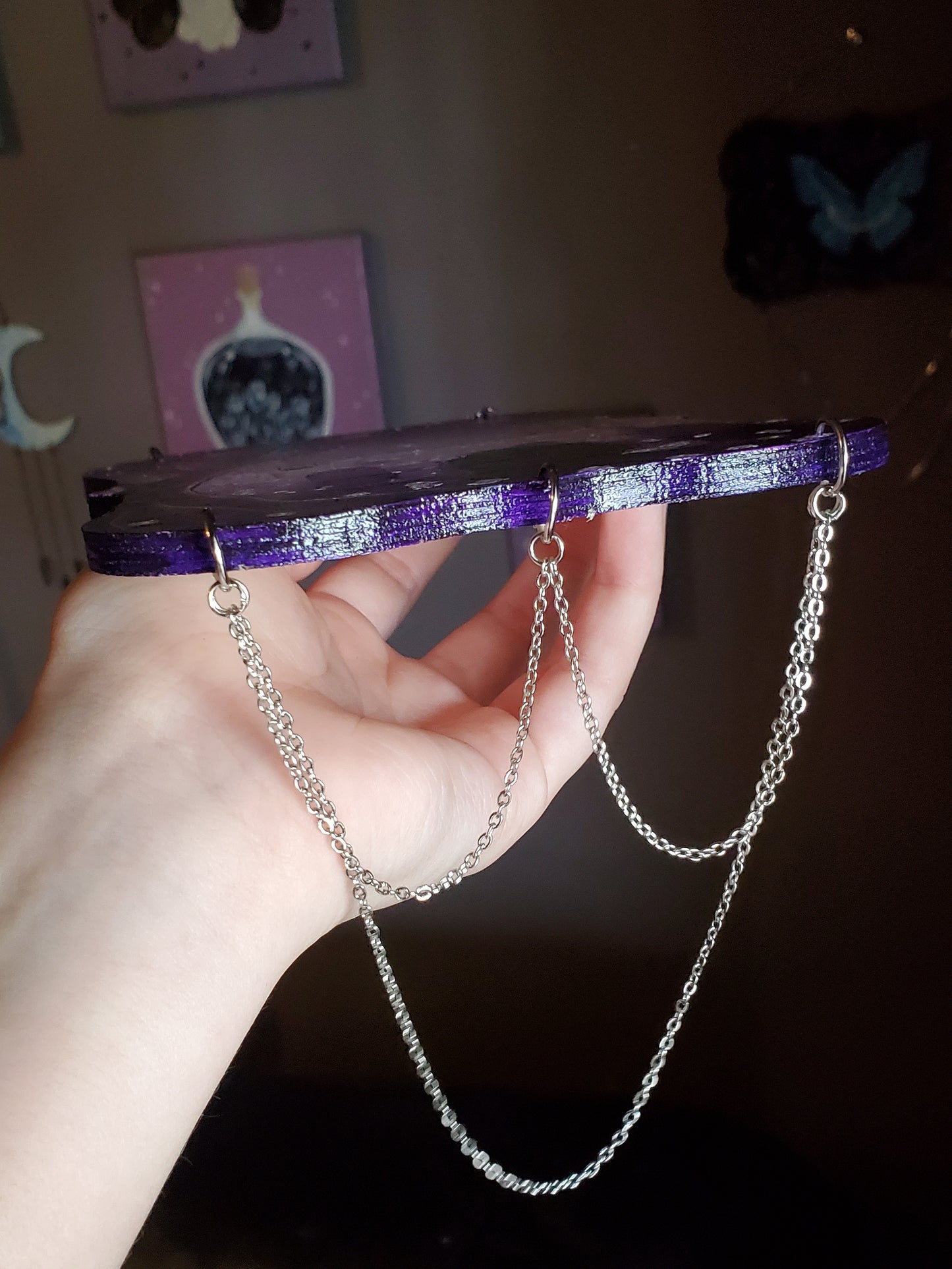 Fairy Cemetery Painting on Wood