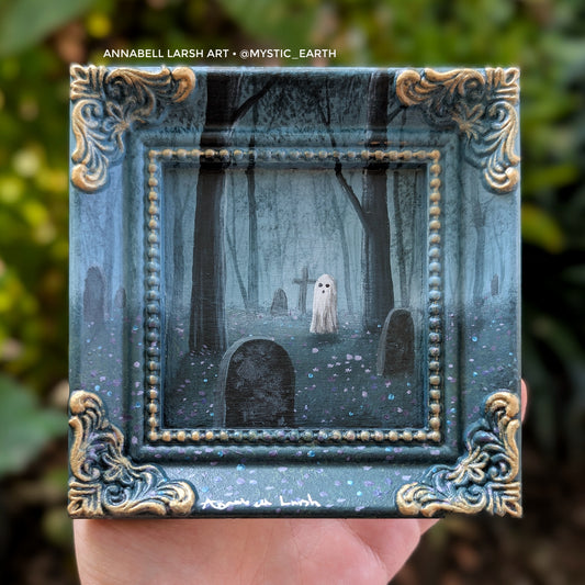 Carl's Cemetery 4.5" Painting (#2)