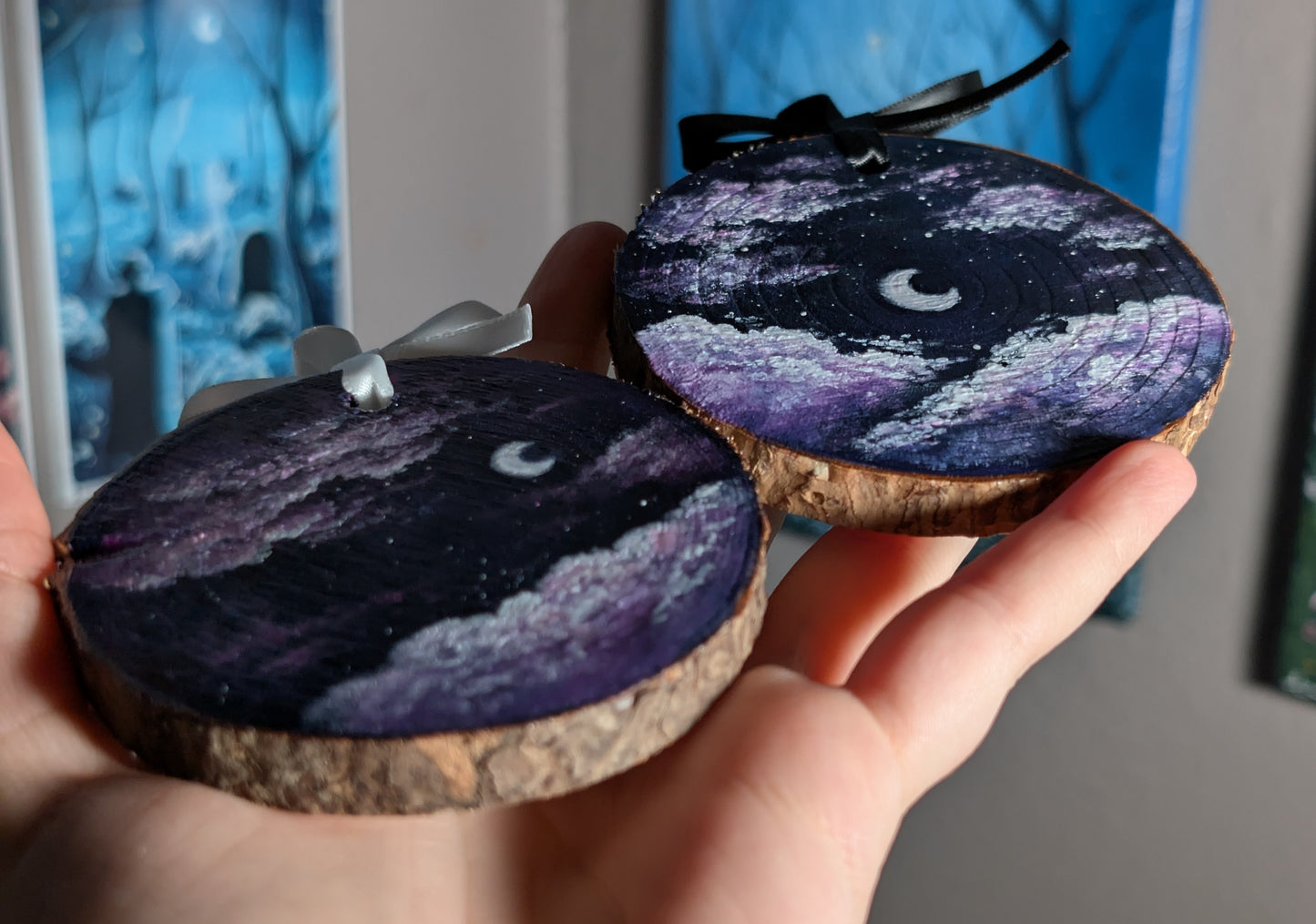 Purple Skies Mini Portal Paintings (sold separately)
