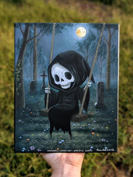 Grim 8"x10" Painting