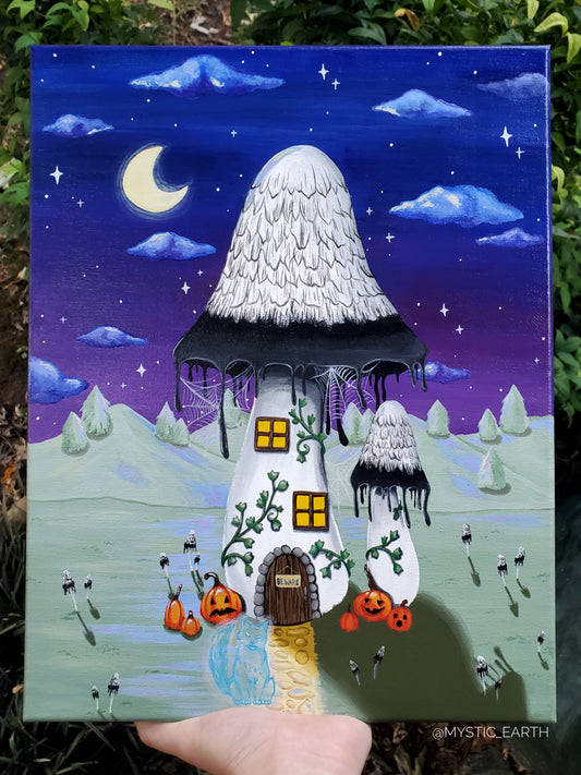 Haunted Ink Cap Manor Painting