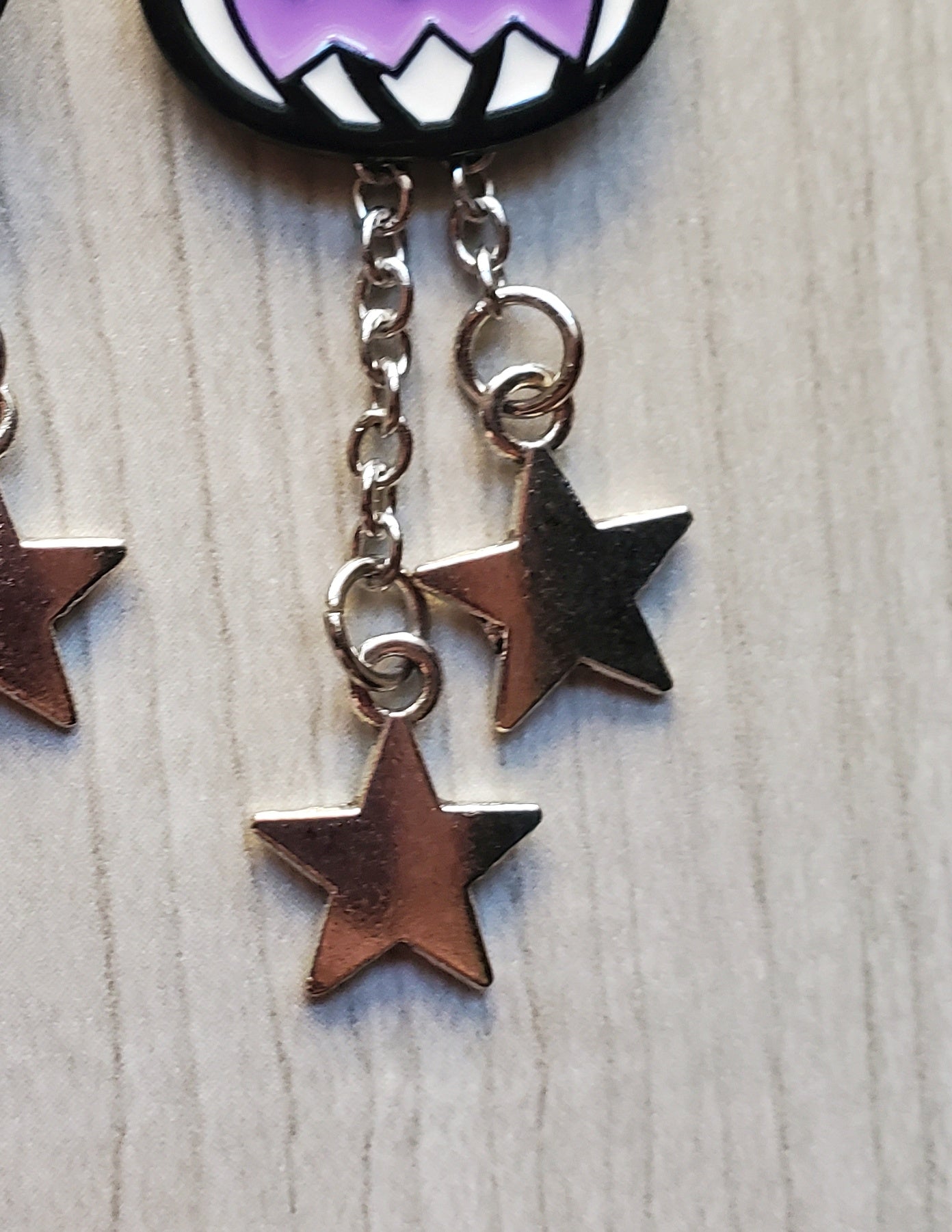 Star Eye Jackolantern Earrings (White)