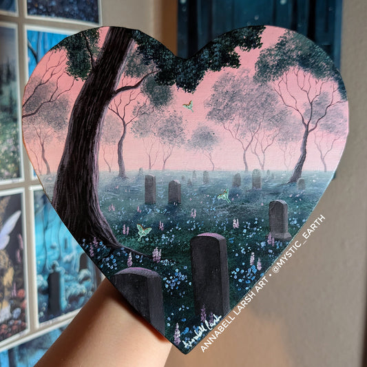 The Actias Cemetery 8" Painting